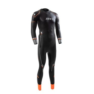 Zone3 Aspire thermal fullsleeve wetsuit schwarz/orange Herren 