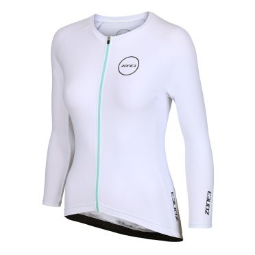 Zone3 Lava Aero Langarm Tri top Weiß Damen