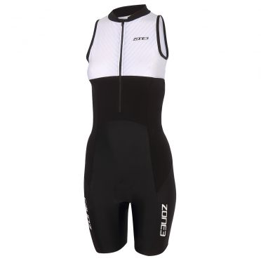 Zone3 Lava long distance Ärmellos trisuit schwarz/weiß Damen 