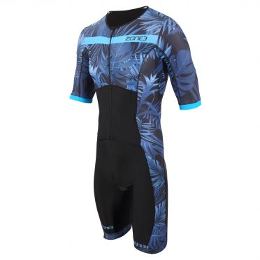 Zone3 Activate Plus Tropical Palm Trisuit Kurzarm Herren 