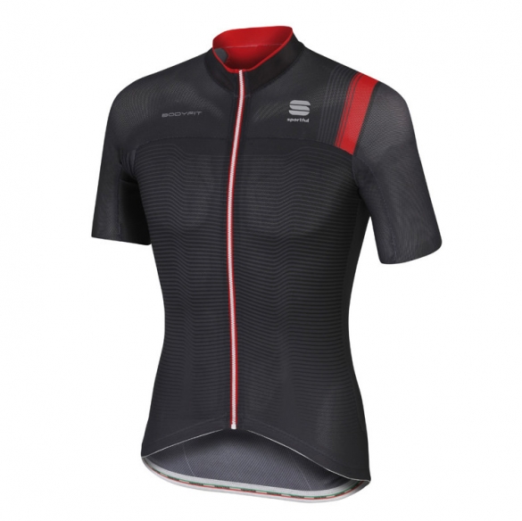 Sportful Bodyfit Pro Race Jersey Schwarz/Rot Herren 1101601-002