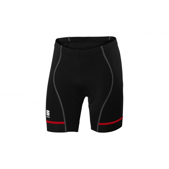 Sportful Giro 2 Sol Cycling Short 18cm Schwarz/Rot Herren 1101735-001