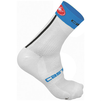 Castelli Free 9 sock weiß/blau Herren 13040-159 2015 CA13040-159(2015)