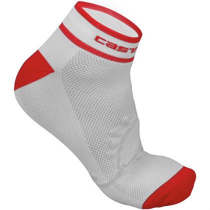 Castelli Logo 3 sock weiß/rot Herren 13102-231 2015 CA13102-231(2015)