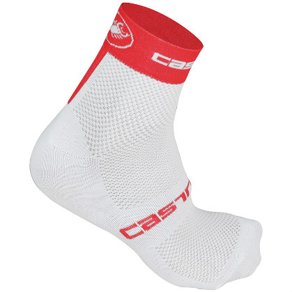 Castelli Free 6 sock weiß/rot Herren 14033-231 2015 CA14033-231(2015)