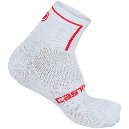 Castelli Velocissimo 6 sock weiß/rot Herren 15032-001 2015 CA15032-001(2015)
