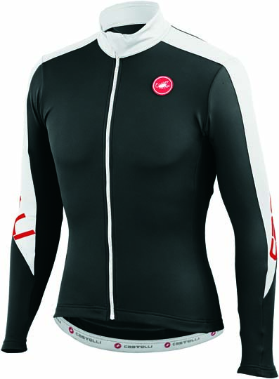 Castelli Classica thermo jersey FZ schwarz/weiß Herren 14517-101 CA14517(2015)