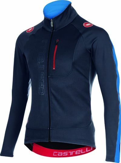 Castelli Trasparente 3 wind jersey FZ blau/schwarz Herren 15525-055 CA15525-055