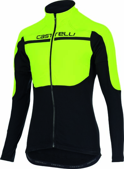 Castelli Secondo strato jersey FZ gelb-fluo/schwarz Herren 15526-032 CA1556-032