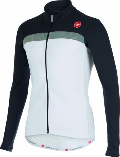 Castelli Criterium jersey FZ weiß/anthrazit/reflex heren 15528-109 CA15528-109