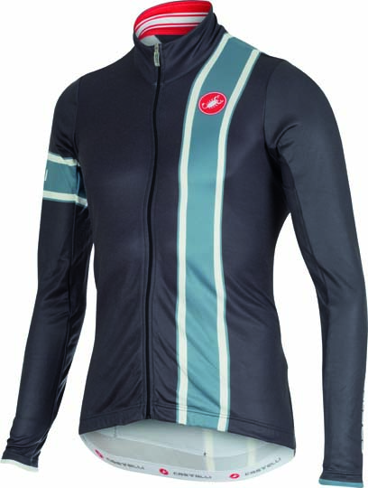 Castelli Storica jersey FZ anthrazit/blue stone Herren 15532-009 CA15532-009
