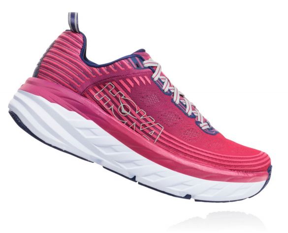 Hoka One One Bondi 6 Laufschuhe Rosa/Lila Damen 1019270BBDH-VRR
