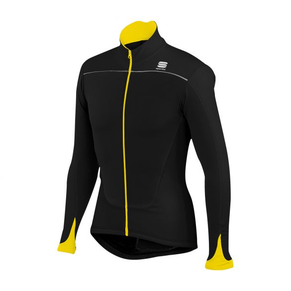 Sportful Force Thermal Jersey Schwarz-Yellow Herren 01276-091 1101276-091
