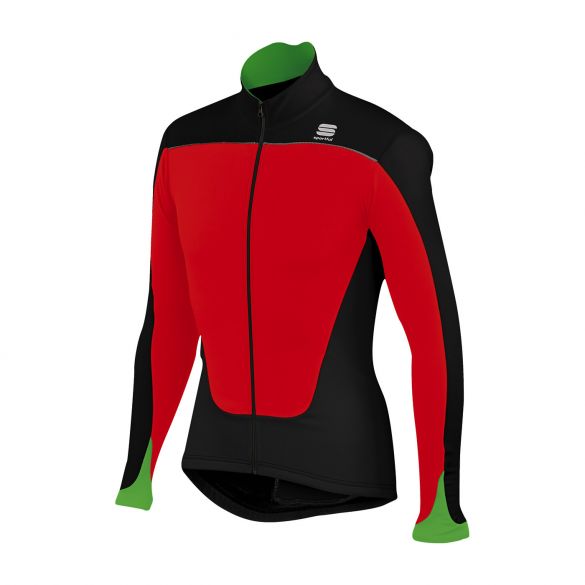 Sportful Force thermal Lange Armel Radtrikot Rot/Schwarz Herren 1101276-567