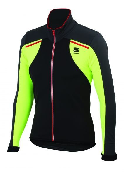 Sportful Alpe 2 softshell Radjacke Schwarz/gelb Herren 1101399-291