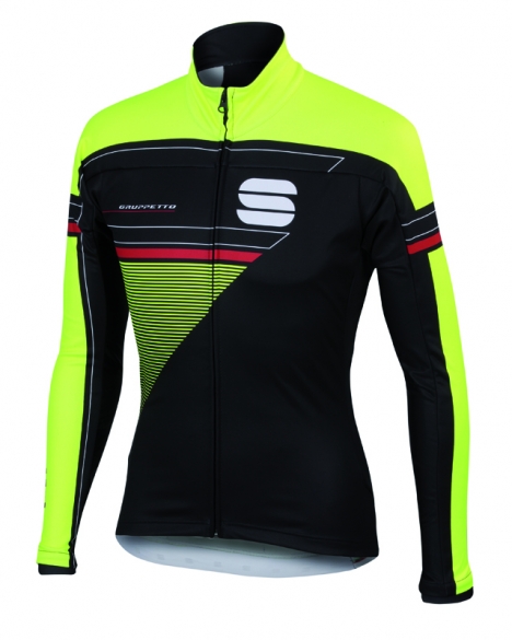 Sportful Gruppetto partial WS Radjacke Schwarz/gelb Herren 1101695-291