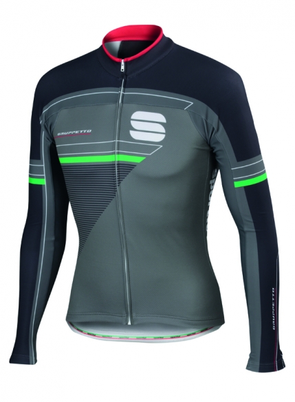Sportful Gruppetto thermal Radtrikot lange Ärmel Anthrazit Herren 1101696-289