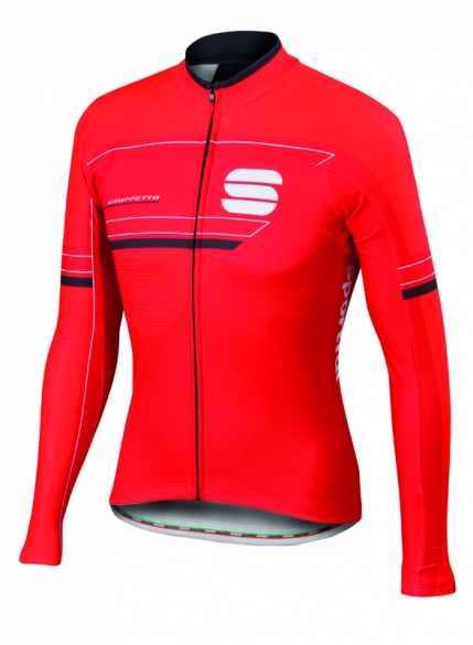 Sportful Gruppetto thermal Radtrikot lange Ärmel Rot Herren 1101696-567