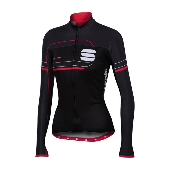Sportful Grupetto pro W thermal Lange Armel Radtrikot Schwarz/Anthrazit Damen 1101701-215
