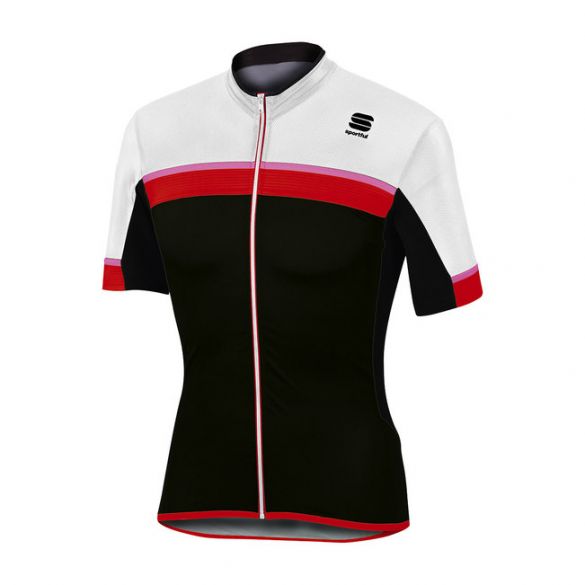 Sportful SF pista Radtrikot kurze Ärmel Weiß/Schwarz Herren 1101742-102