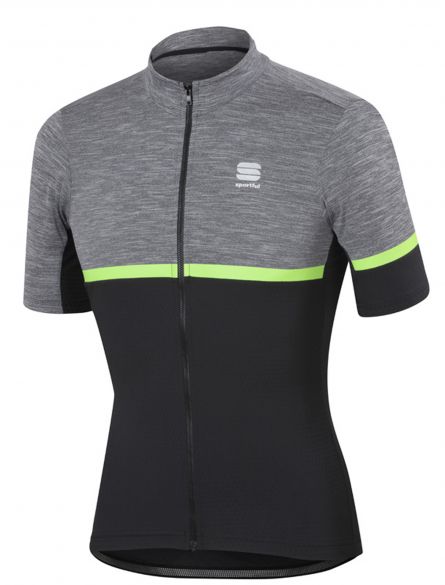 Sportful Giara Jersey Kurzarm Radtrikot Anthrazit/Grün Herren 1101745-187