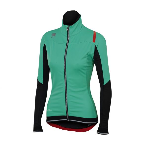 Sportful Fiandre no-rain W Langarm Jacket Türkis/Schwarz Damen 1101838-167