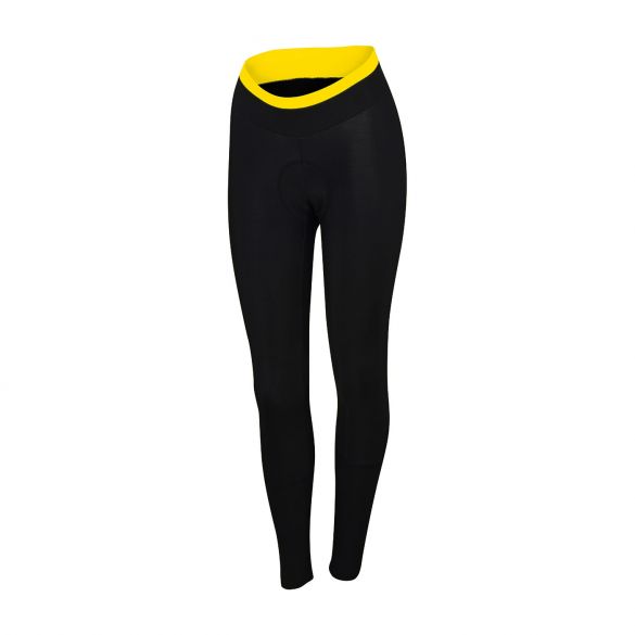 Sportful Luna thermal tight Schwarz/Gelb Fluo Damen 1101847-291