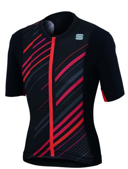 Sportful R&D celsius jersey Kurzarm Radtrikot Schwarz/Anthrazit/Rot Herren 1101852-001