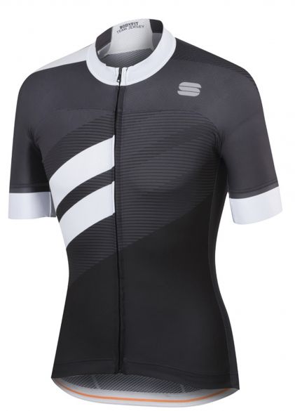 Sportful Bodyfit team jersey Kurzarm Radtrikot Schwarz/Weiß Herren 1101867-102