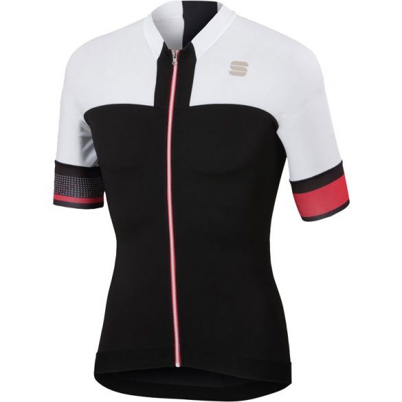 Sportful Strike jersey Kurzarm Radtrikot Schwarz/Weiß Herren 1101879-102