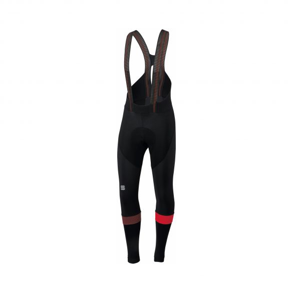 Sportful Bodyfit pro bibtight Trägerhose Schwarz/Rot Herren 1101941-567