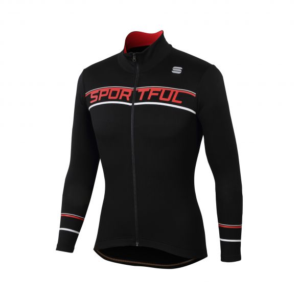 Sportful Giro thermal Langarm Radtrikot Schwarz Herren 1101950-002