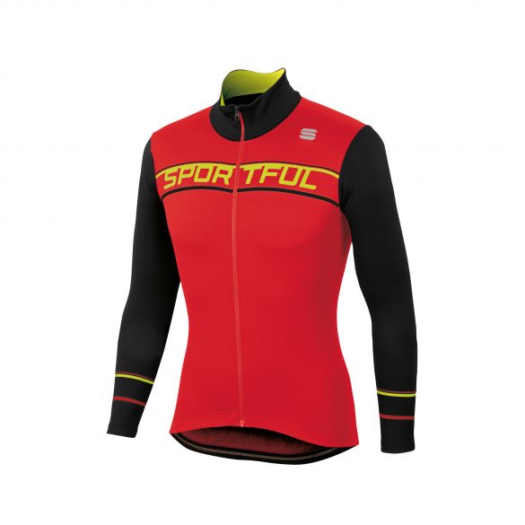 Sportful Giro thermal Langarm Radtrikot Rot/Schwarz Herren 1101950-567