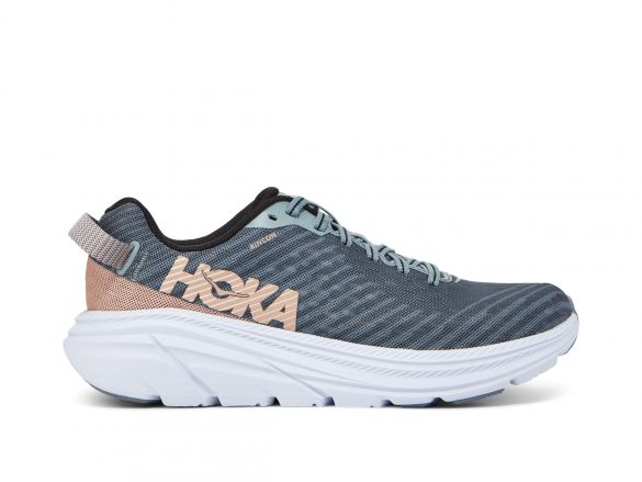 Hoka One One Rincon Laufschuhe Grau/Rosa Damen 1102875-LPSN