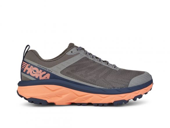 Hoka One One Challenger ATR 5 Laufschuhe Dunkelgrau/Rosa Damen 1104094-CGFC