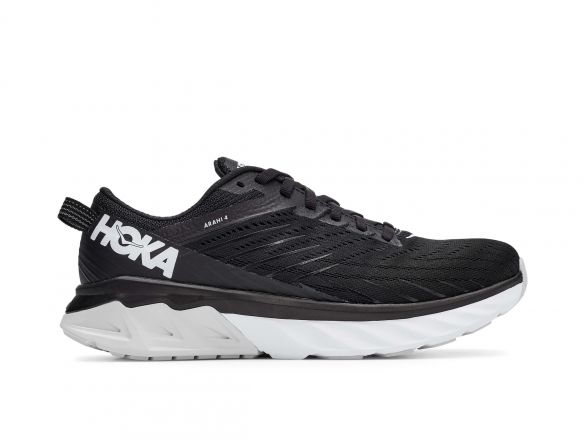 Hoka One One Arahi 4 Laufschuhe Scharz/Weiß Damen 1106474-BWHT