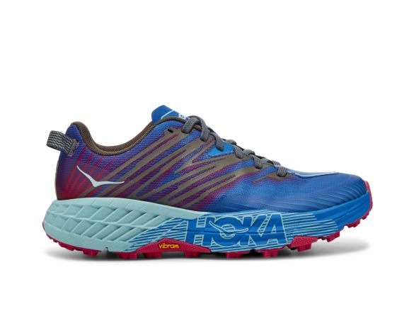 Hoka One One Speedgoat 4 Trail Laufschuhe Blau/Lila Damen 1106527-IBPP
