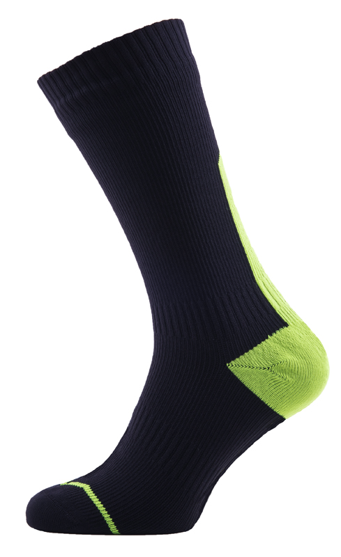 Sealskinz Road thin mid hydrostop Radsocken Schwarz/Gelb Unisex 111161703-070