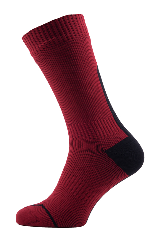 Sealskinz Road thin mid hydrostop Radsocken Rot/Schwarz Unisex 111161703-600