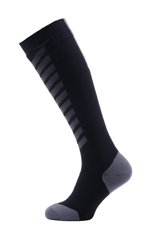 Sealskinz MTB mid knee Radsocken Schwarz/Anthrazit 111161708-010