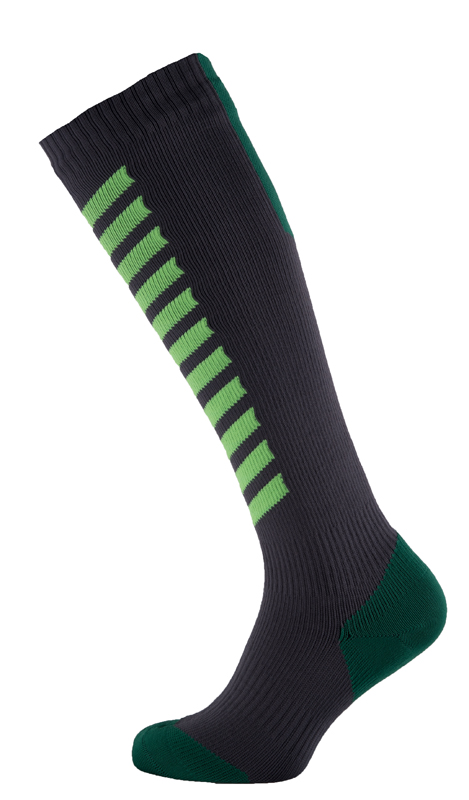 Sealskinz MTB mid knee Radsocken Anthrazit/Grün 111161708-033