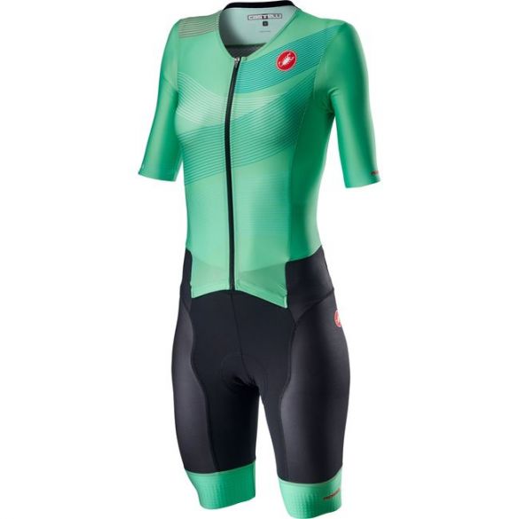 Castelli Free Sanremo 2 W Trisuit Kurzarm Grun Damen 20096-966