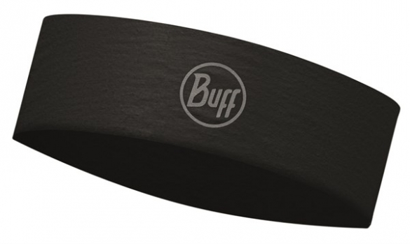 BUFF Headband Stirnband slim R-solid Schwarz 113653999