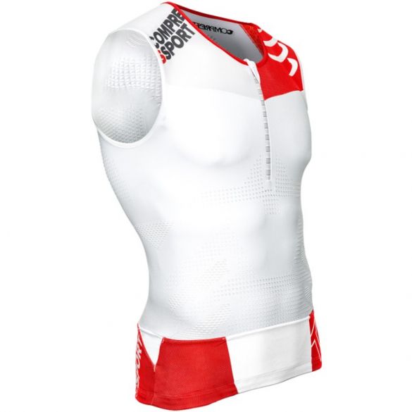 Compressport Tr3 tank top Compression Weiß TSTRI-TK00VRR