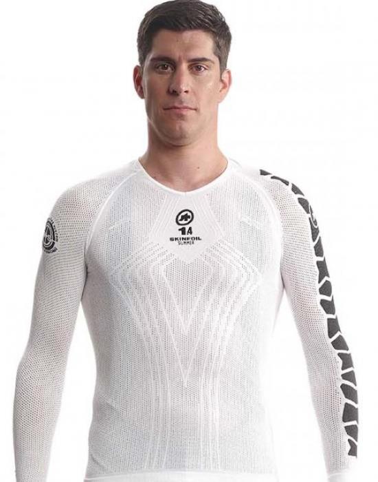 Assos LS.skinFoil_Summer_evo7 Unterhemd Weiß Unisex P134042057