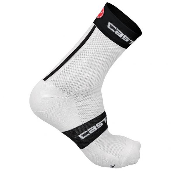 Castelli Free 9 Sock Weiß/Schwarz Herren 13040-101