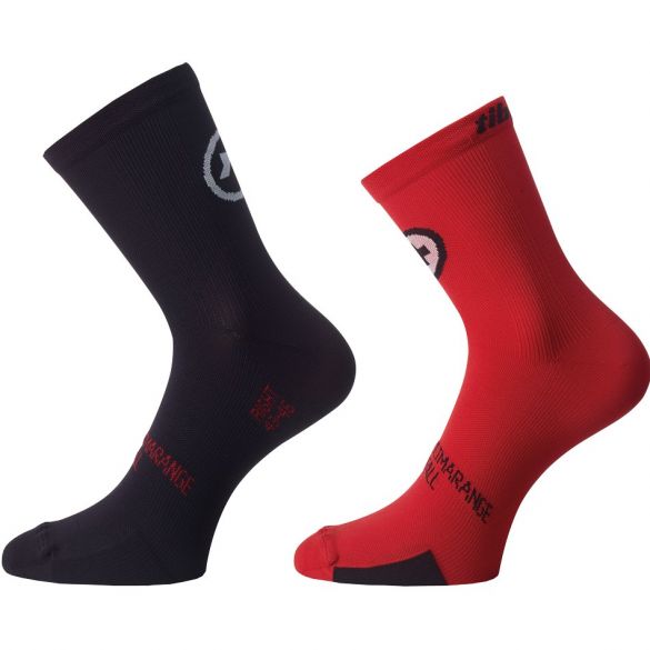 Assos TiburuSocks_evo8 Fahrradsocken Rot 2-pack 136065447