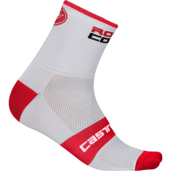 Castelli Rosso corsa 13 Fahrradsocken Weiß/Rot Herren 17034-123-VRR