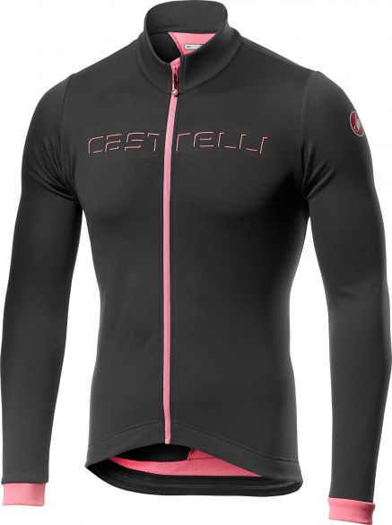 Castelli Fondo Radtrikot lange Ärmel Grau/Rosa Herren 17511-030