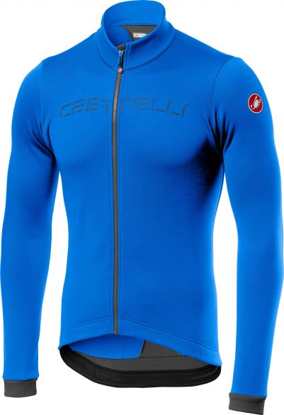 Castelli Fondo Radtrikot lange Ärmel Blau/Grau Herren 17511-059